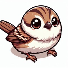 Obraz premium Sweet Little Sparrow Friend