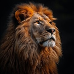Obraz premium Zodiac symbol Leo. Backdrop with lion.