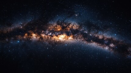 Fototapeta premium Stunning view of a galaxy filled with stars and cosmic dust.