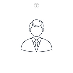 Judge icon symbol vector illustration isolated on white background