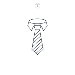 Tie icon symbol vector illustration isolated on white background