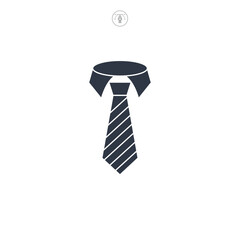 Tie icon symbol vector illustration isolated on white background