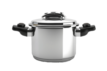High Resolution Pressure Cooker Isolated on Transparent Background for Marketing