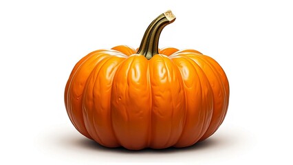 Obraz premium pumpkin top view on white background