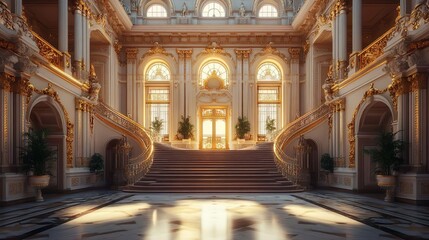 Naklejka premium Exquisite historical museum architecture displayed in stunning and detailed images