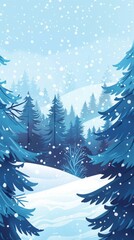 Obraz premium winter forest.