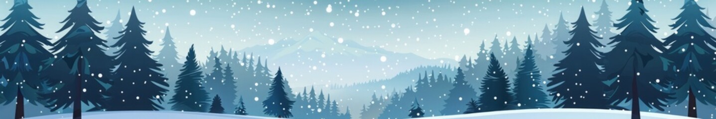 Obraz premium winter forest.