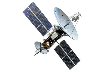 Clear background image of a satellite, ideal for creative uses