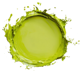 Green splash paint paint splash.