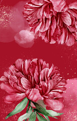 flower natural cute beautiful background red