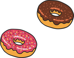 Donut Vector Pack Free Vector