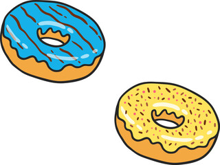 Donut Vector Pack Free Vector