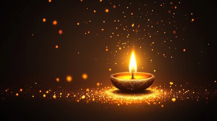 Minimalistic Diwali wishes with simple text and subtle festive accents