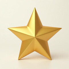 Obraz premium gold star on white background