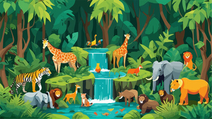 Obraz premium Tropical Expeditions: Into the Jungle