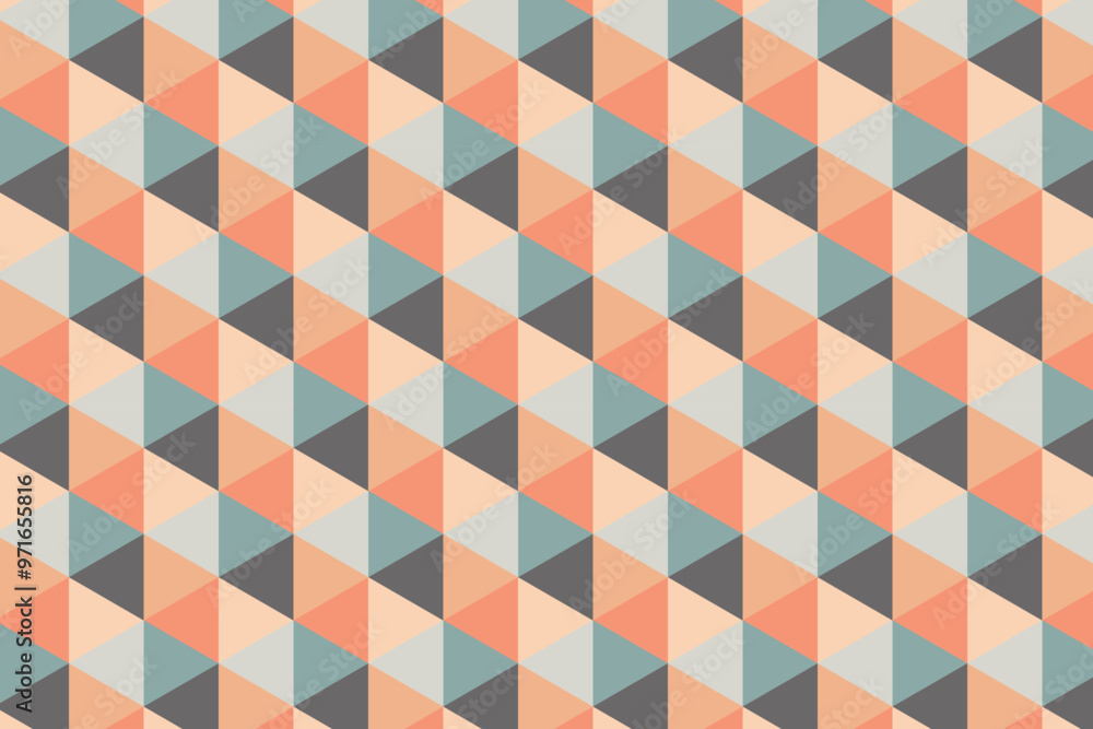 Aufkleber seamless geometric triangle pattern . triangle pattern . geometric triangle background . geometric w
