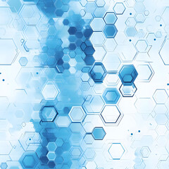 Abstract Hexagon Background for Design Works: Medical Substance and Molecules—Geometric Patterns, Molecular Structures, Scientific Imagery, Hexagonal Designs, Medical Backgrounds, Molecular Design