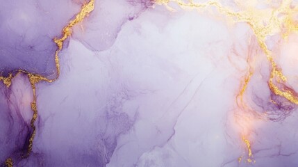 Naklejka premium Lavender and gold marble texture, soft and luxurious marble generative ai