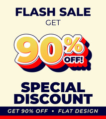 Special discount get 90% off, Flat and perspective design