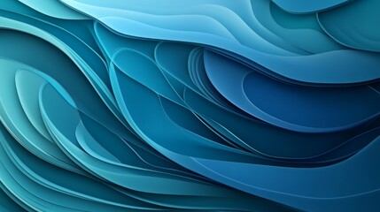 Obraz premium Layered circular waves. Geometric shapes in glass morphist style. Abstract vector design elements. 3D generative ai