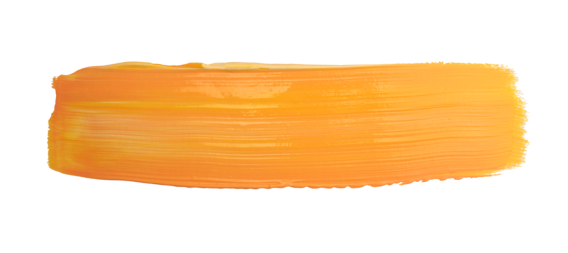 PNG Texture Yellow, orange acrylic ink color smear brushstroke stain line blot element isolated on transparent background. . - Powered by Adobe