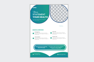 
Corporate healthcare and medical flyer or poster design layout,Medical flyer design. Madical Flyer design A4 size



