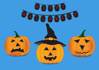 Happy Halloween Squash illustration october seasonal holidays
