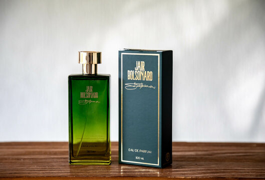 Brazil, September 12, 2024: Jair Bolsonaro men's perfume. Woody citrus perfume