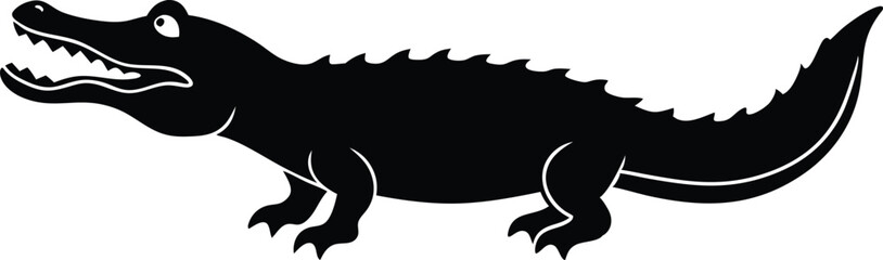 Vector Adventures of Caiman Fearsome Jaws in the Jungle
