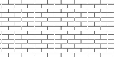 Surface White brick blank home wall construction texture copy for space panorama white tiles and black joints. white brick wall used for background.	
