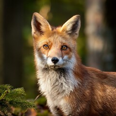 Fototapeta premium fox mammal animal, AI generated