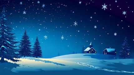 Fototapeta premium Festive and charming christmas illustrations for seasonal cards and vibrant holiday backgrounds
