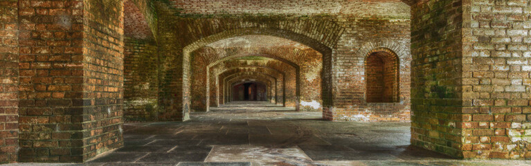 Naklejka premium historical place on famous tortuga island near florida USA