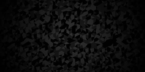 Abstract geometric vector seamless technology black and gray cube square paper background. surface creative diamond pattern black Polygon Mosaic triangle, business and corporate background.