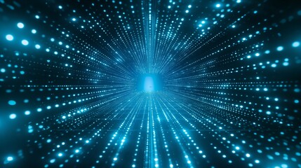 Fototapeta premium Abstract dark blue digital background. Big data digital code