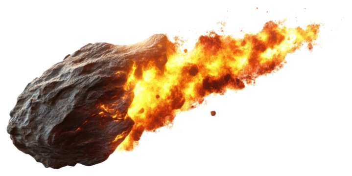 Burning asteroid mountain outdoors bonfire.