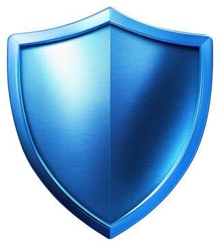 PNG Blue metallic shield illustration