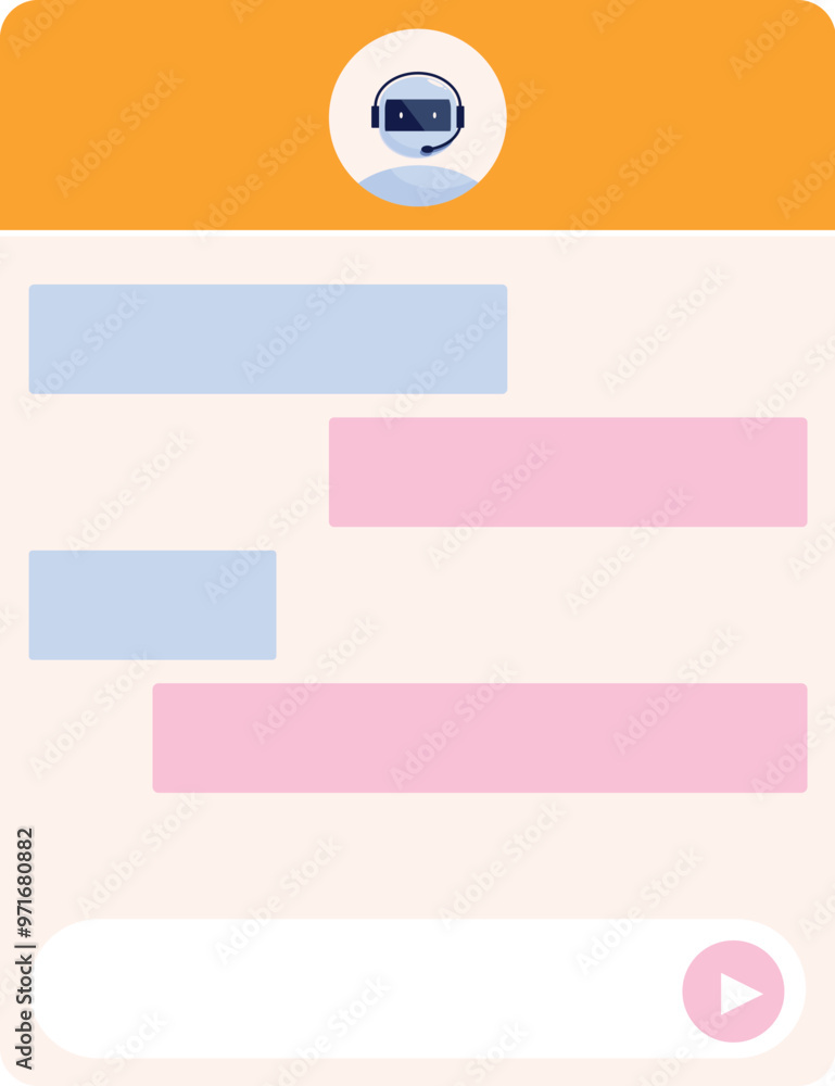 Poster chatbot is having a conversation on a smartphone screen
