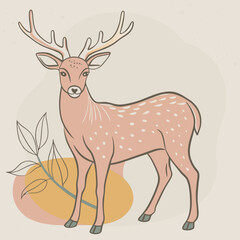 Obraz premium deer illustration