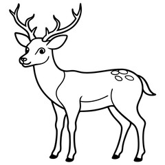 Obraz premium deer illustration