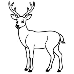 silhouette of a deer