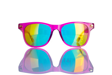 Pop Art Sunglasses with Reflective Lenses