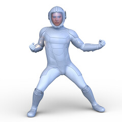 サイバーマン　3DCGレンダリング