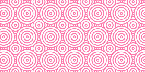 Abstract Overlapping creative diamond circle pink pattern background with waves texture. geometric digital fabric pattern circles floral and spiral round lapping white retro background.