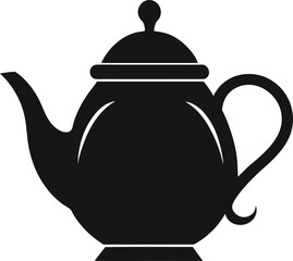 Teapot  icon vector silhouette illustration