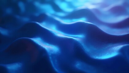 Obraz premium Glossy liquid gradient waves with vibrant reflections