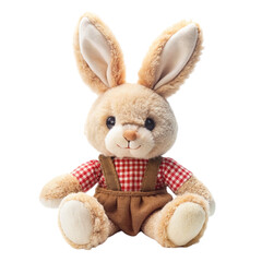 Obraz premium Rabbit doll Isolated on transparent background.