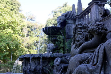 Herkulesbrunnen im Park der Villa Lante in Bagnaia