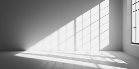 Obraz premium Minimalist Interior with Light and Shadows