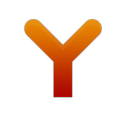 Obraz premium Red and Orange Gradient Capital Letter